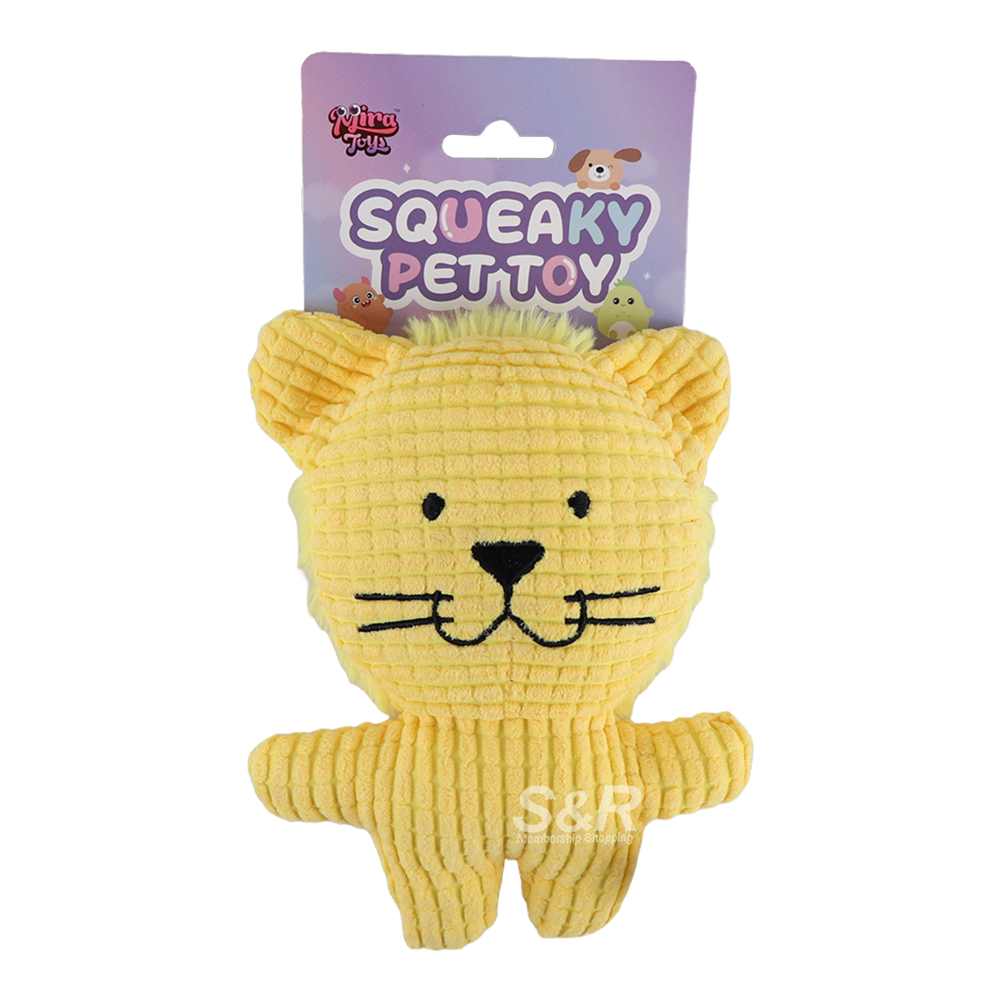 Mira Toys Pet Yellow Cat With Squeaker Mira Toys Pet Yellow Cat With Squeaker